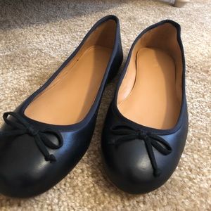 Black J. Crew Ballet Flats